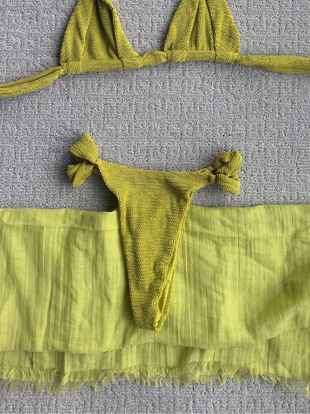 Monday Swimwear - Mykonos Sarong Lemongrass